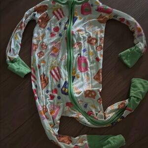 Little Sleepies Green Footies One Piece